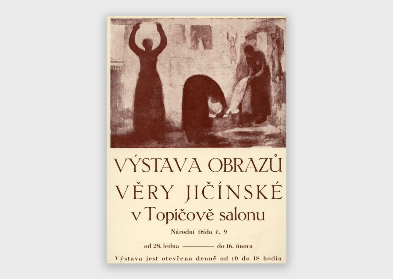 VÝSTAVA OBRAZŮ VĚRY JIČÍNSKÉ V TOPIČOVĚ SALONU