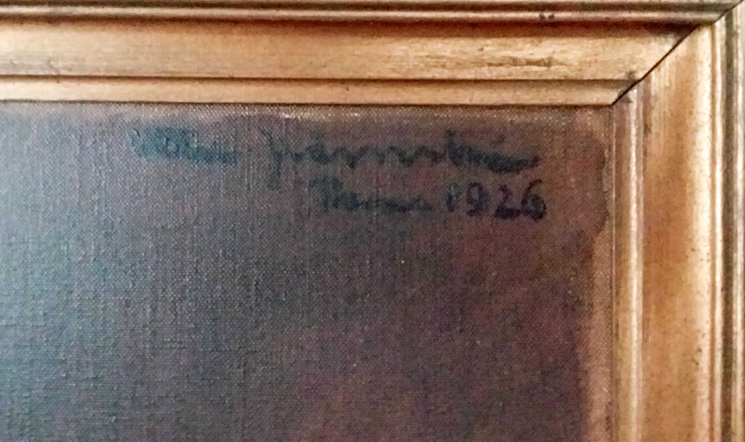 Detail signatury a datace
