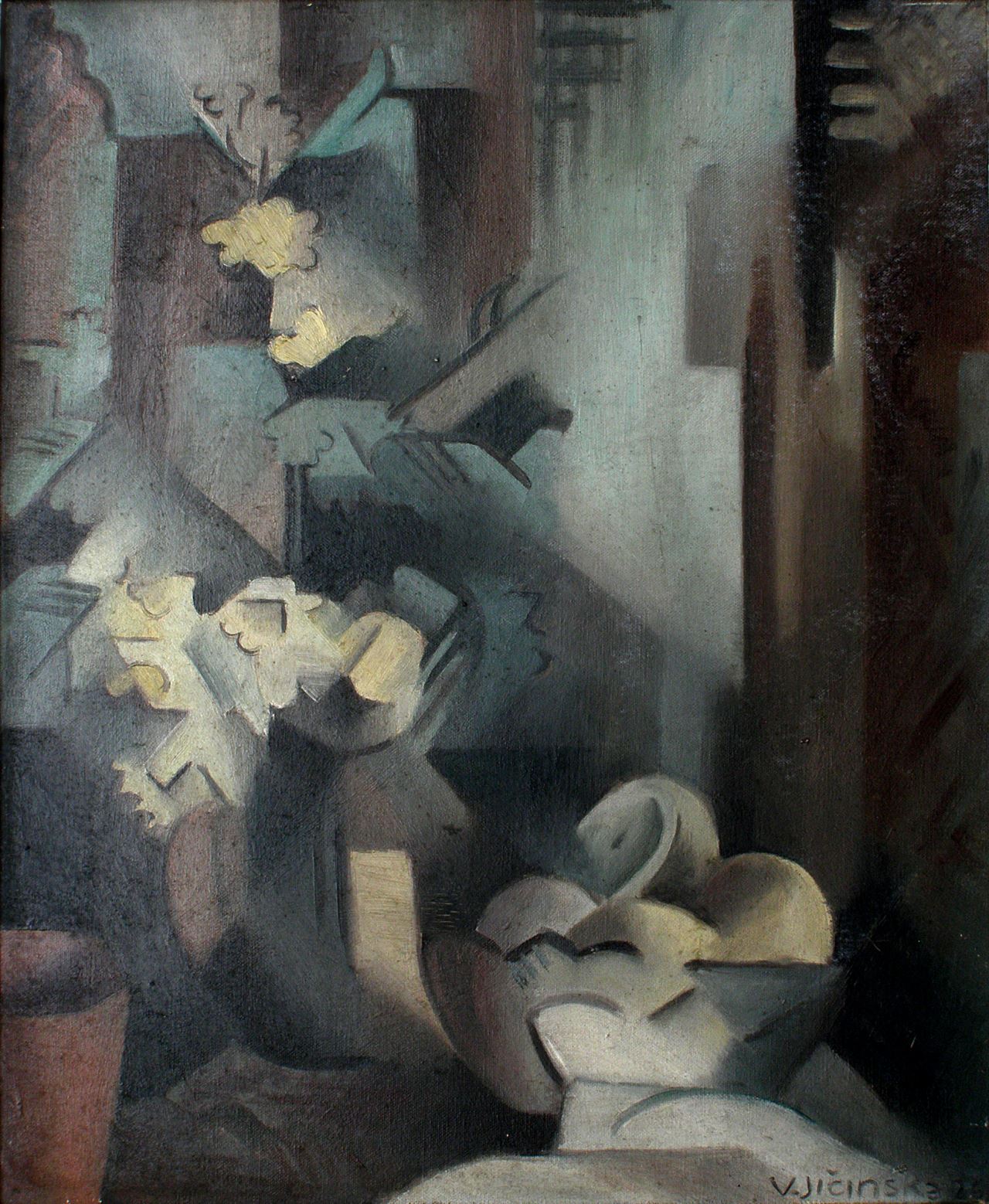 Zátiší s citróny, 1926, olej na plátně