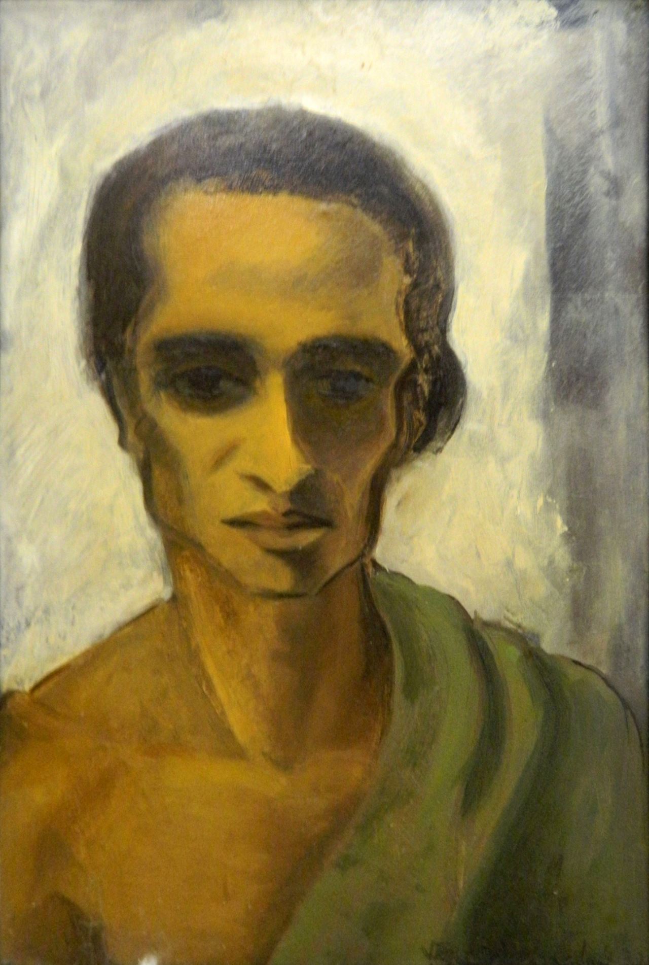 Věra Jičínská, Podobizna mladšího bratra Udaye Shankara Rajendry, 1932, olej na plátně, Vlastivědné muzeum Dobruška, inv. č. 19A 10.805